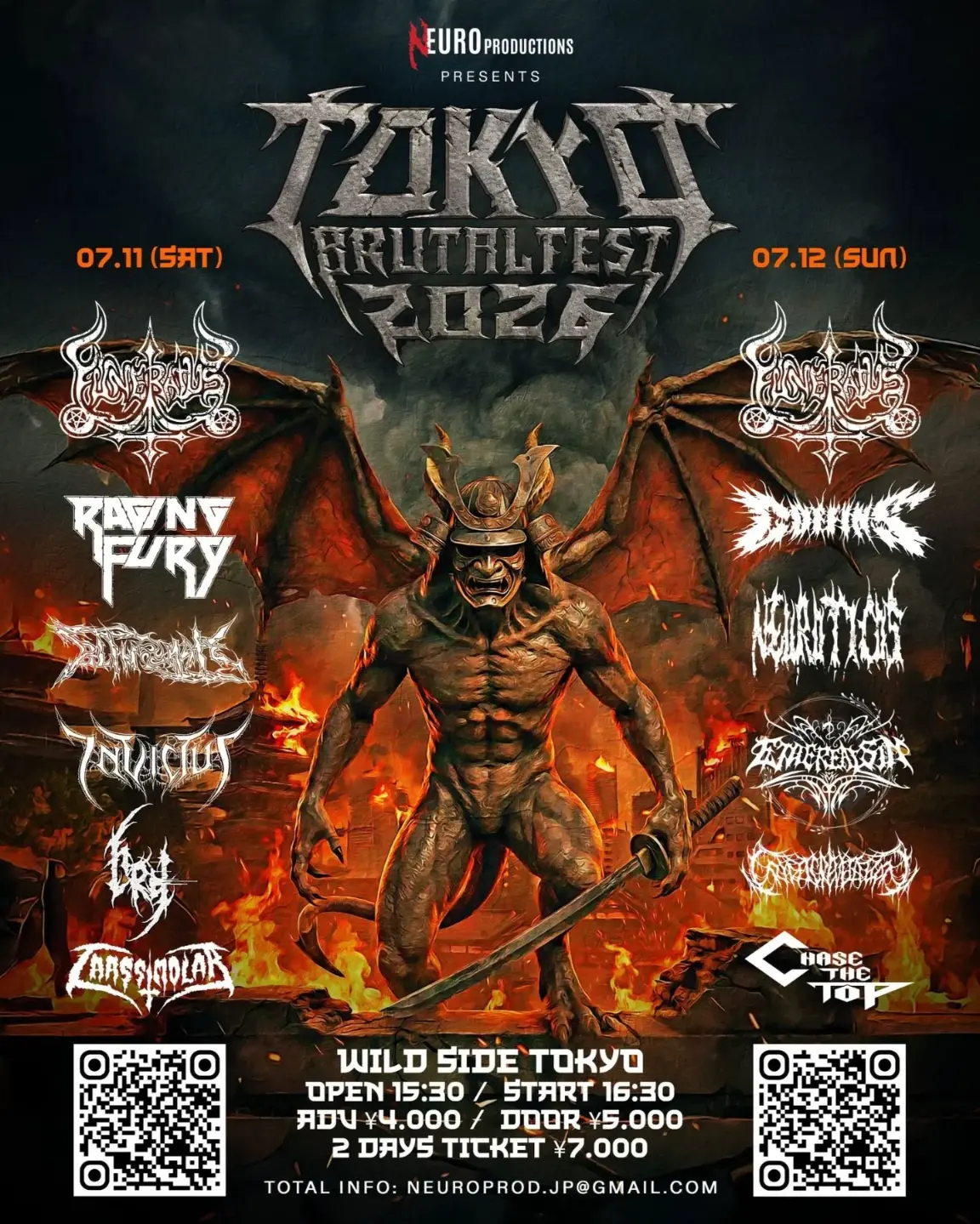 Prestes a passar pelo Nordeste, Funeratus anuncia participação no maior festival de Metal Extremo japones